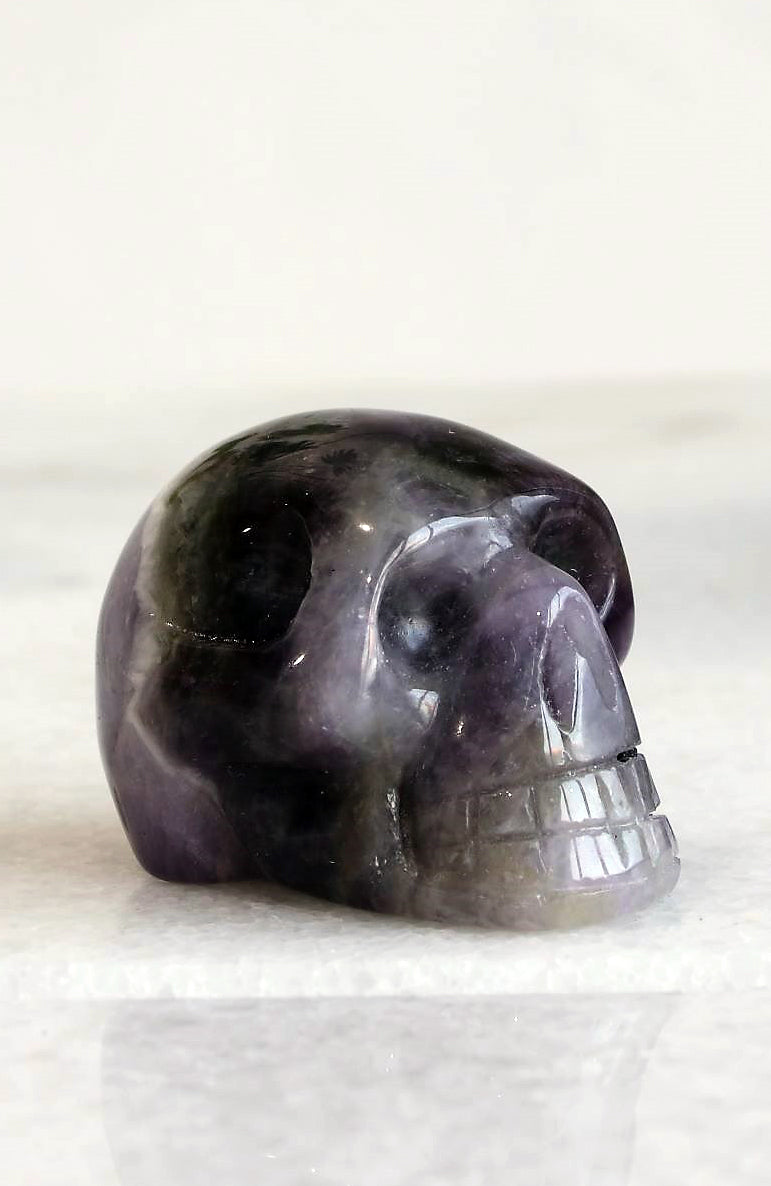 Chevron Amethyst Skull